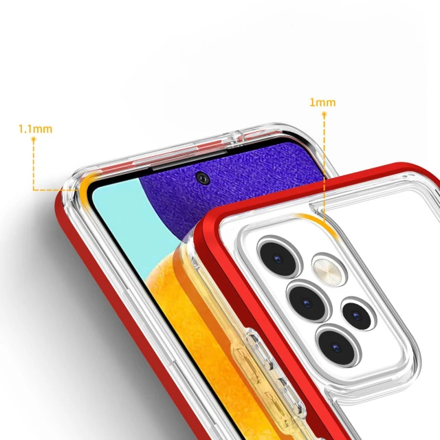 Чехол HRT Clear 3in1 Case для Samsung Galaxy A73 Red (9145576244593)