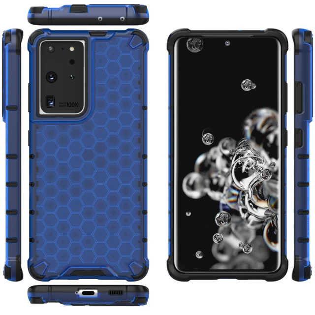 Чехол HRT Honeycomb для Samsung Galaxy S22 Ultra Blue (9145576244883)
