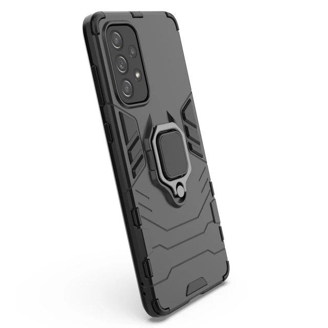 Чохол HRT Ring Armor для Samsung Galaxy A73 Black (9145576245057)