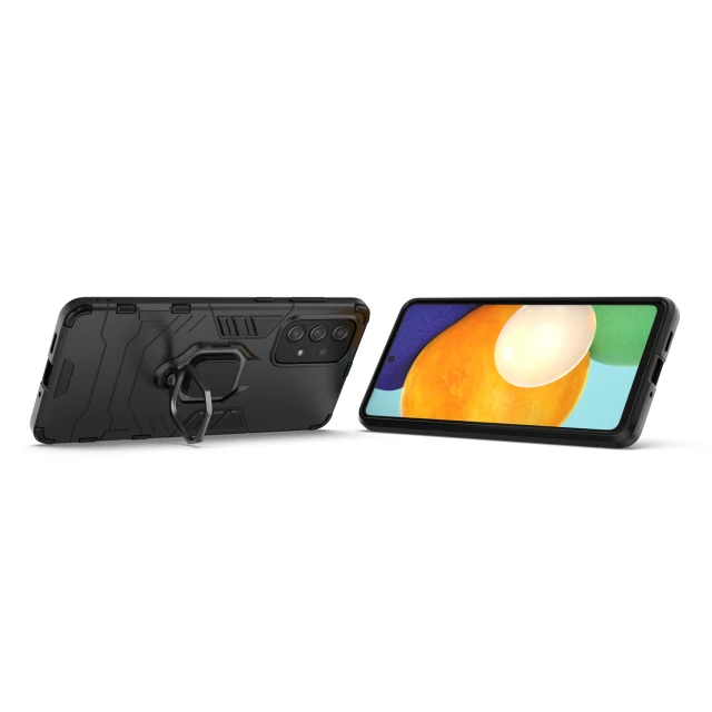 Чохол HRT Ring Armor для Samsung Galaxy A73 Black (9145576245057)