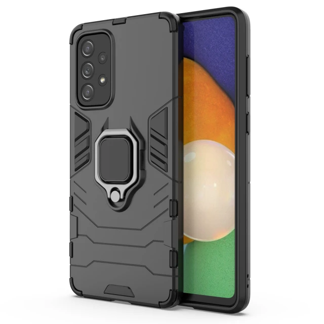 Чохол HRT Ring Armor для Samsung Galaxy A73 Black (9145576245057)