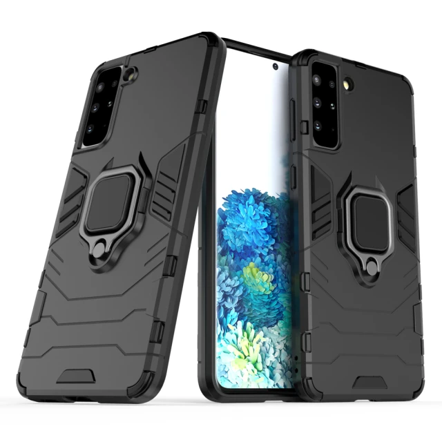 Чохол HRT Ring Armor для Samsung Galaxy S22 Plus Black (9145576245095)
