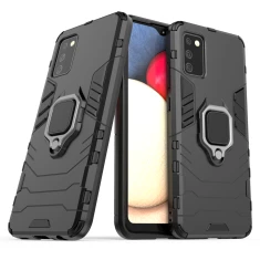 Чохол HRT Ring Armor для Samsung Galaxy A03s Black (9145576245118)