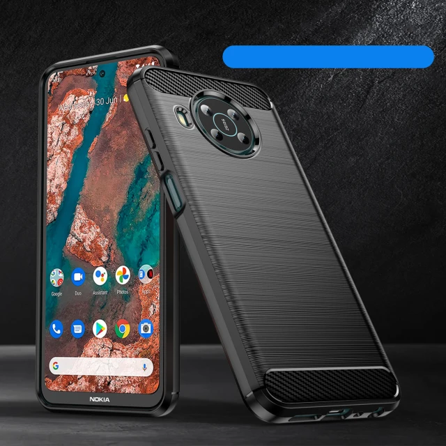 Чохол HRT Carbon Case для Nokia X100 Black (9145576249086)