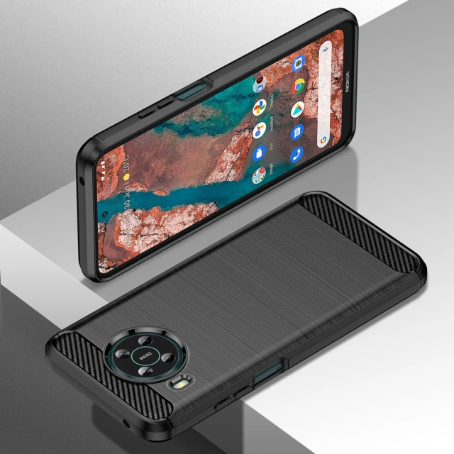 Чохол HRT Carbon Case для Nokia X100 Black (9145576249086)