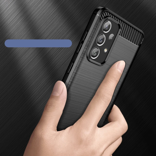 Чохол HRT Carbon Case для Samsung Galaxy A73 Black (9145576249147)