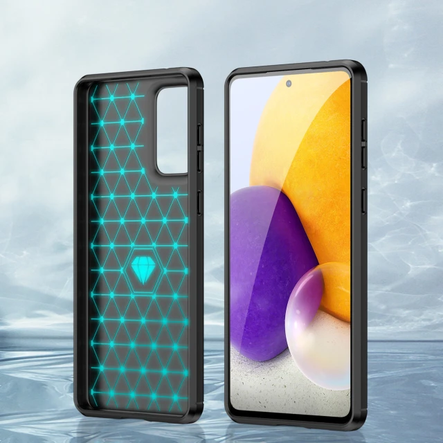 Чохол HRT Carbon Case для Samsung Galaxy A73 Black (9145576249147)