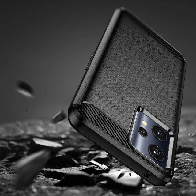 Чехол Hurtel Carbon Case Flexible Cover для Realme 9 Pro Black (9145576249215)