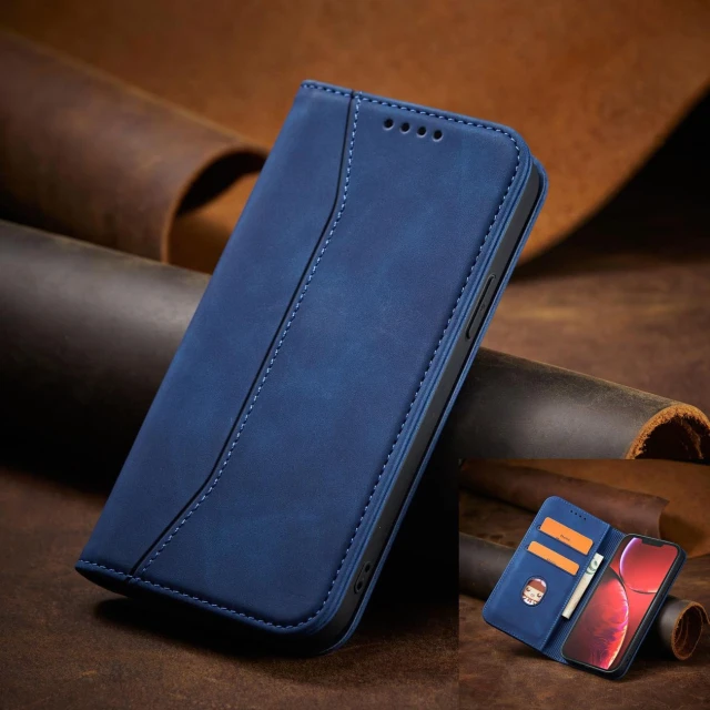 Чохол Hurtel Magnet Fancy Case для iPhone 13 Pro Max Blue (9145576249635)
