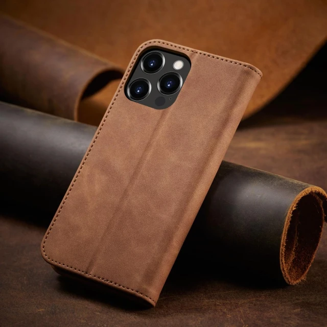 Чохол Hurtel Magnet Fancy Case для iPhone 13 Pro Max Brown (9145576249642)
