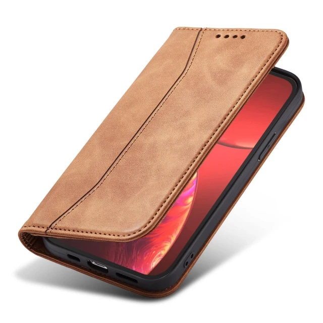 Чохол Hurtel Magnet Fancy Case для iPhone 13 Pro Max Brown (9145576249642)