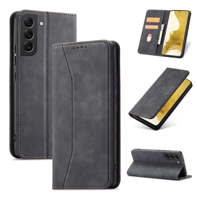 Чохол-книжка HRT Magnet Fancy Case для Samsung Galaxy S22 Plus Black (9145576249949)