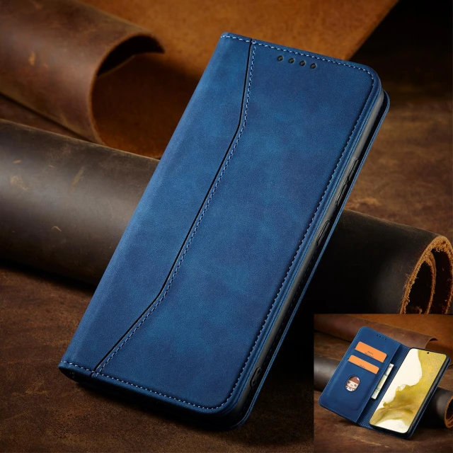 Чохол-книжка HRT Magnet Fancy Case для Samsung Galaxy S22 Plus Blue (9145576249956)
