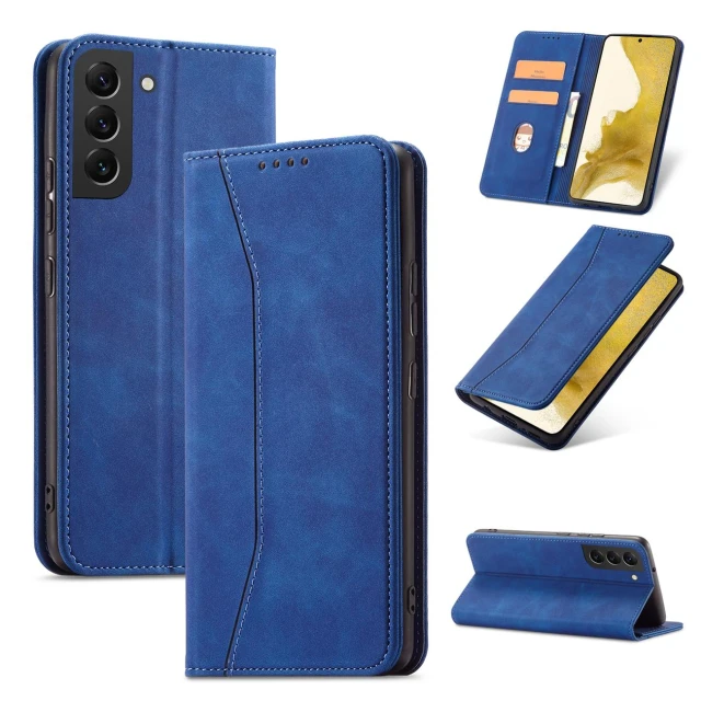 Чохол-книжка HRT Magnet Fancy Case для Samsung Galaxy S22 Plus Blue (9145576249956)