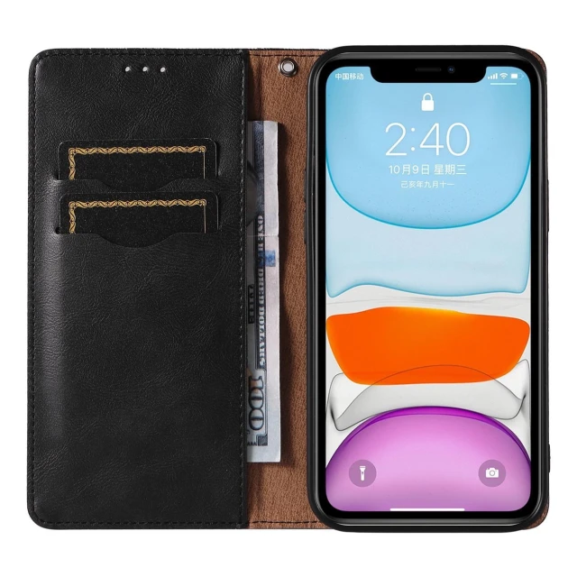 Чехол Hurtel Magnet Strap Case для iPhone 12 Black (9145576250068)