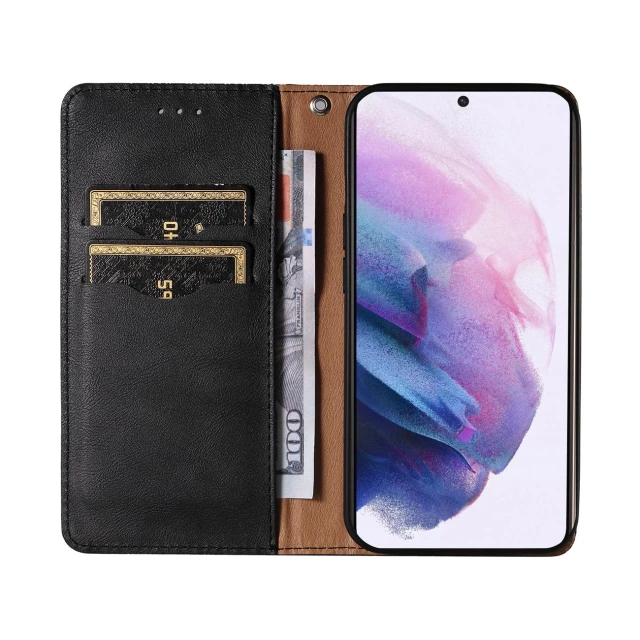 Чехол-книжка HRT Magnet Strap Case для Samsung Galaxy S22 Plus Black (9145576250624)