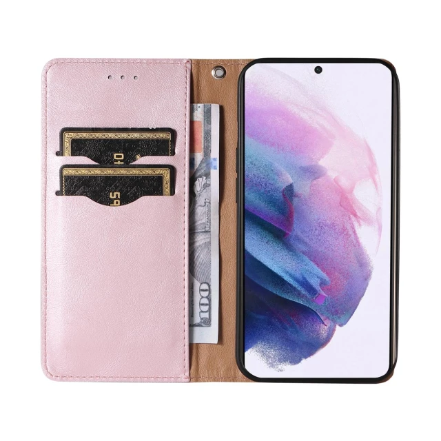 Чохол-книжка HRT Magnet Strap Case для Samsung Galaxy S22 Plus Pink (9145576250648)