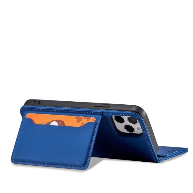 Чехол Hurtel Pouch Card Wallet для iPhone 12 Pro Blue (9145576250792)