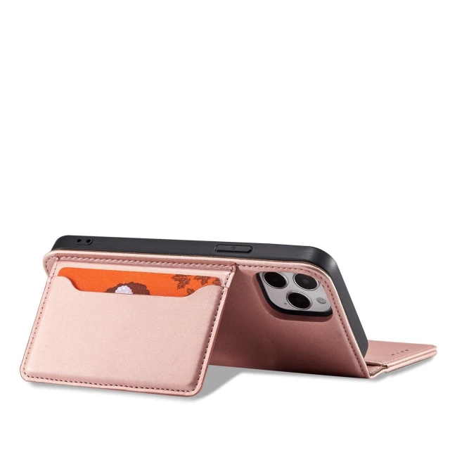 Чохол Hurtel Magnet Card Case для iPhone 12 Pro Pink (9145576250808)