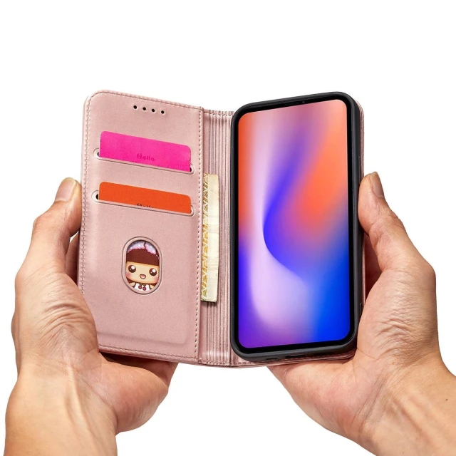Чохол Hurtel Magnet Card Case для iPhone 12 Pro Pink (9145576250808)