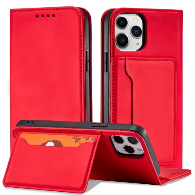 Чохол Hurtel Magnet Card Case для iPhone 12 Pro Red (9145576250815)