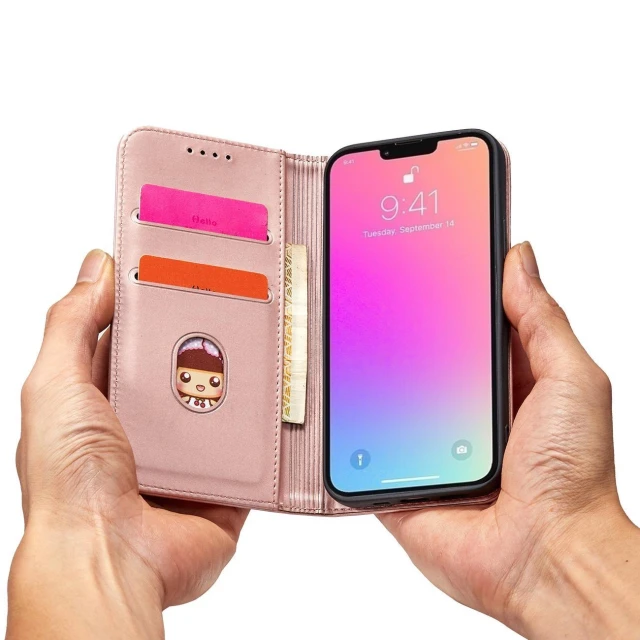 Чехол Hurtel Pouch Card Wallet для iPhone 13 Pro Max Pink (9145576251003)