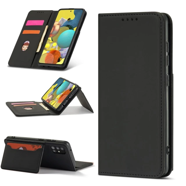 Чехол-книжка HRT Magnet Card Case для Samsung Galaxy A12 5G Black (9145576251027)
