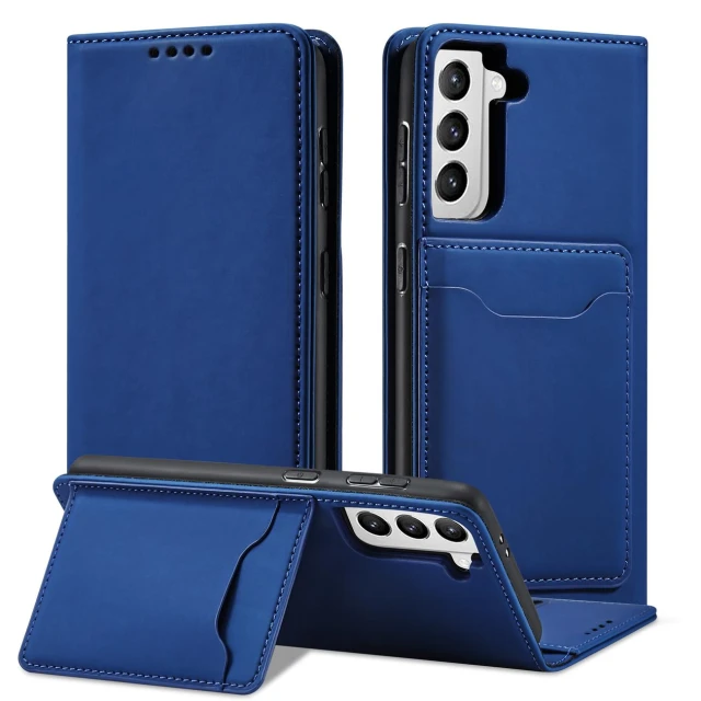 Чохол-книжка HRT Magnet Card Case для Samsung Galaxy S22 Plus Blue (9145576251317)