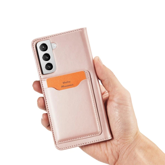 Чохол-книжка HRT Magnet Card Case для Samsung Galaxy S22 Plus Pink (9145576251324)