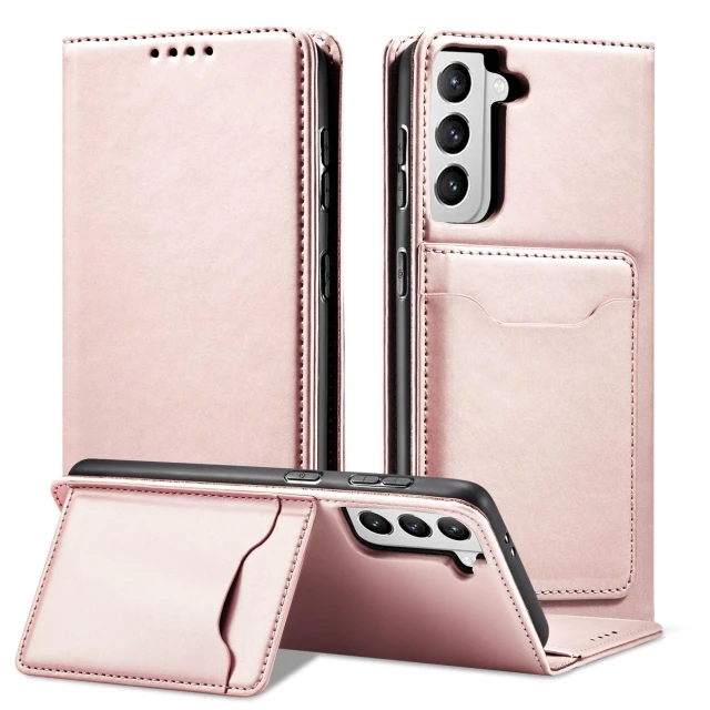 Чохол-книжка HRT Magnet Card Case для Samsung Galaxy S22 Plus Pink (9145576251324)