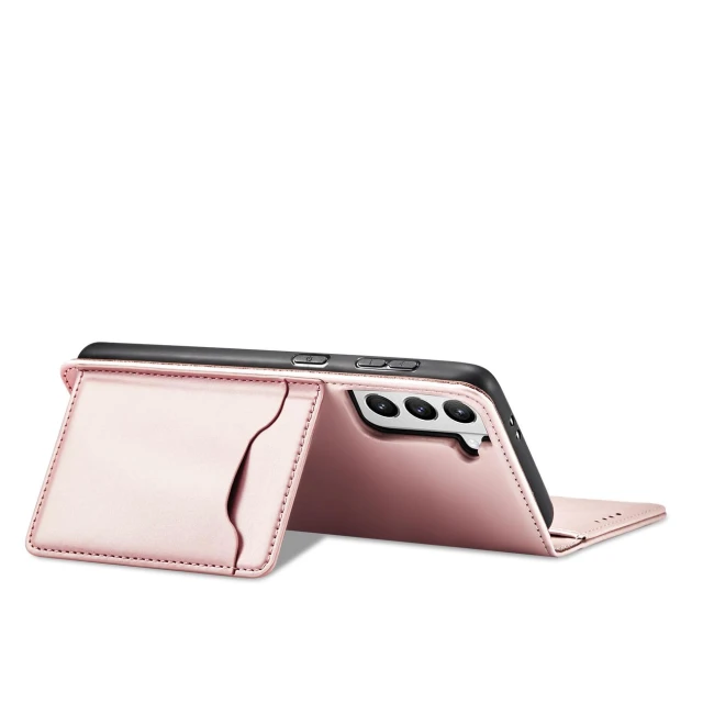 Чохол-книжка HRT Magnet Card Case для Samsung Galaxy S22 Plus Pink (9145576251324)