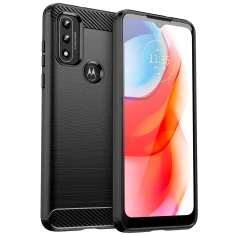 Чохол Hurtel Carbon Case для Motorola Moto G Play 2022 Black (9145576255148)