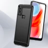 Чохол Hurtel Carbon Case для Motorola Moto G Play 2022 Black (9145576255148)