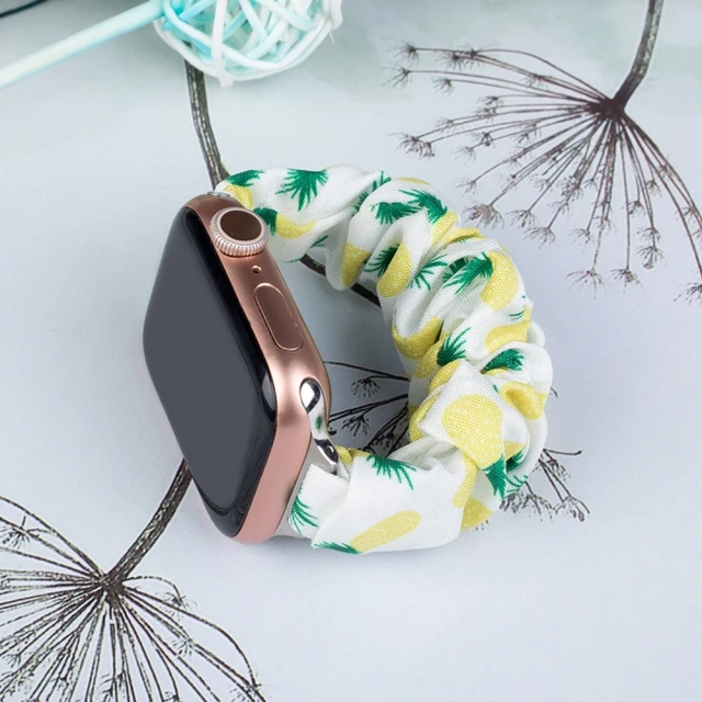Ремінець Hurtel для Apple Watch Series 7/6/5/4/3/2/SE 45/44/42 mm Pineapple (9145576255377)