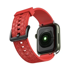 Ремінець Hurtel для Apple Watch Ultra 3/2/1 49 mm | Series 11/10 46 mm | Series 9/8/7/6/5/4/SE 45 mm | 44 mm Red (9145576255469)