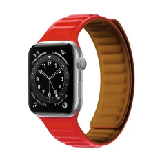 Ремінець Hurtel Magnetic Band для Apple Watch Series 9/8/7 41 mm | 6/5/SE 40 mm | 3/2/1 38 mm Red (9145576255810)