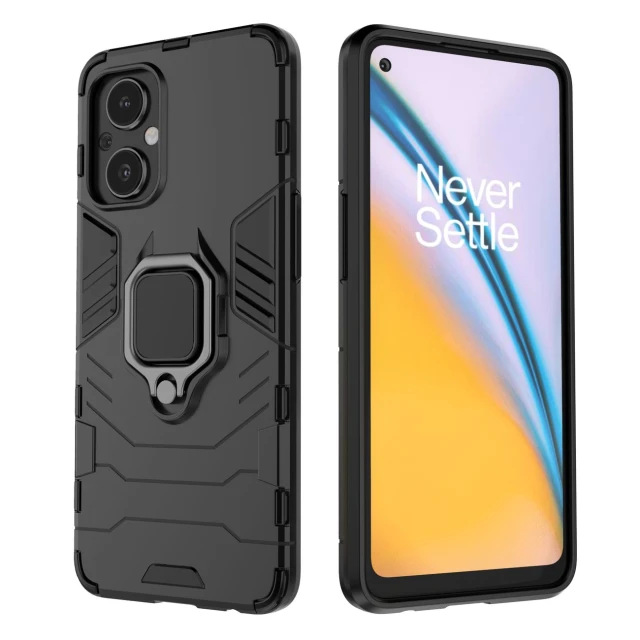 Чохол HRT Ring Armor для OnePlus Nord N20 5G Black (9145576257043)