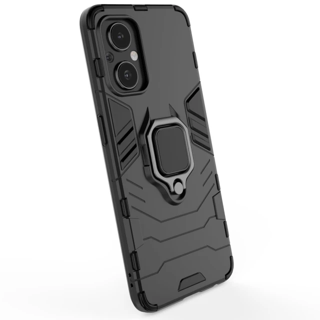 Чохол HRT Ring Armor для OnePlus Nord N20 5G Black (9145576257043)