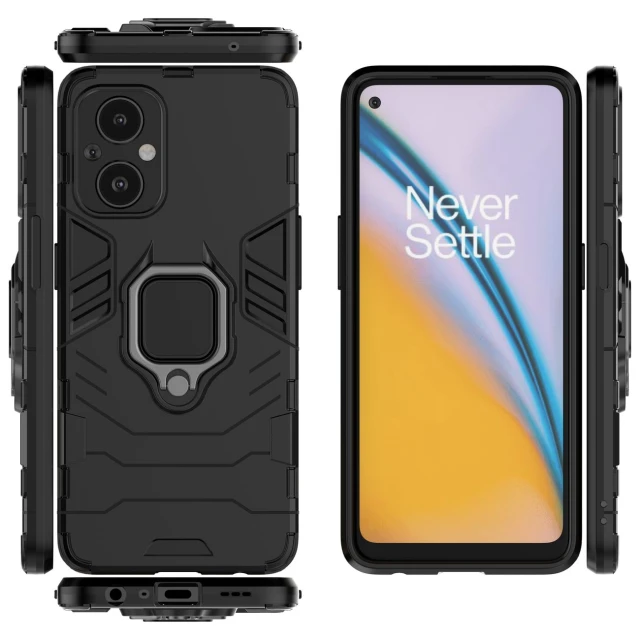 Чохол HRT Ring Armor для OnePlus Nord N20 5G Black (9145576257043)