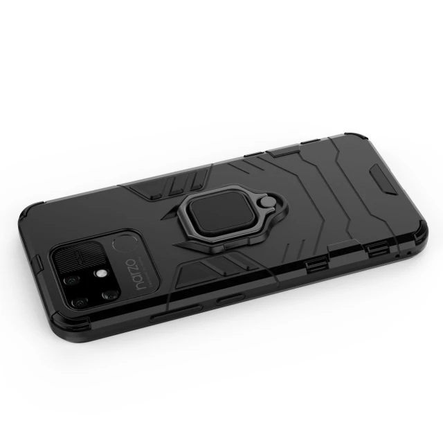 Чохол HRT Ring Armor для Realme Narzo 50A Black (9145576257104)