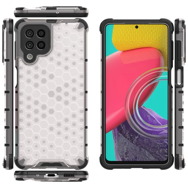 Чохол Hurtel Honeycomb Case для Samsung Galaxy M53 5G Clear (9145576257180)