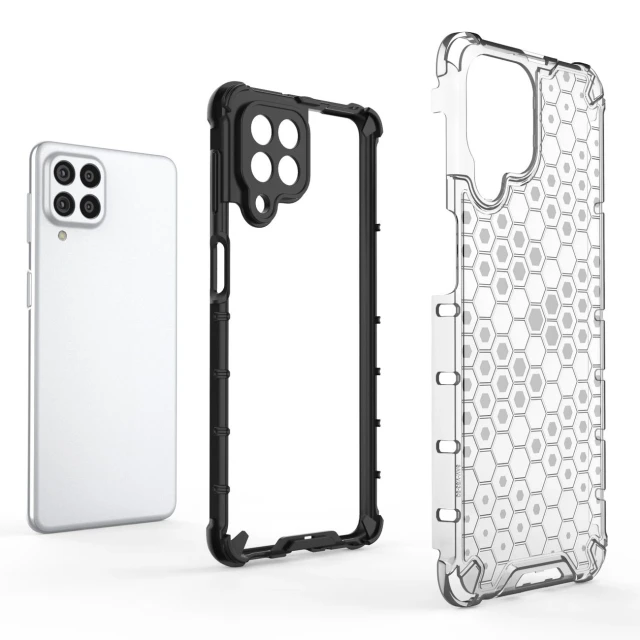 Чохол Hurtel Honeycomb Case для Samsung Galaxy M53 5G Clear (9145576257180)