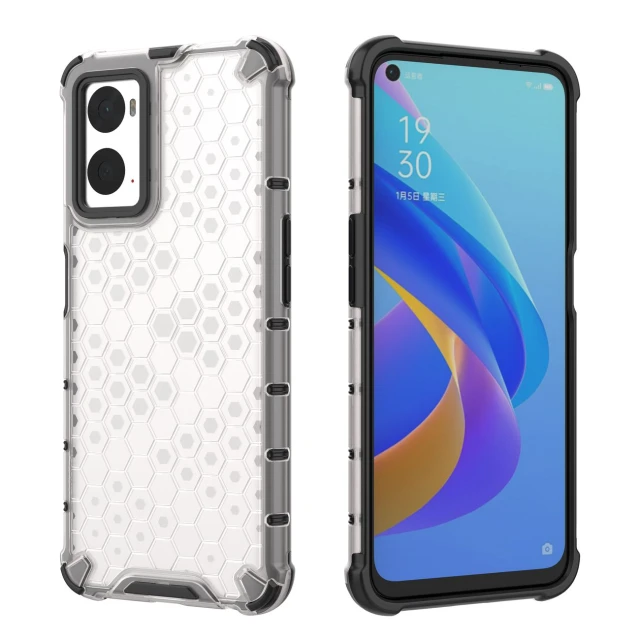 Чохол HRT Honeycomb для Oppo A76 | A36 | Realme 9i Clear (9145576257210)