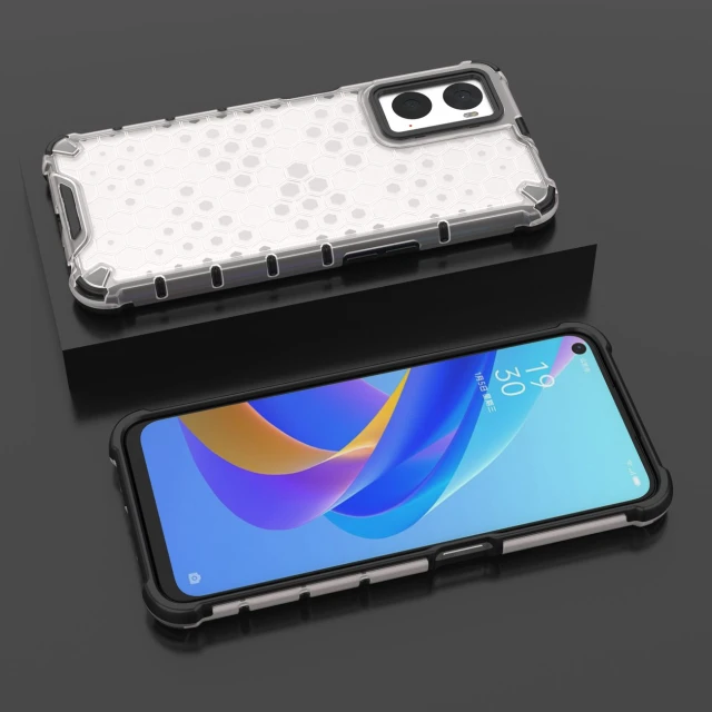 Чохол HRT Honeycomb для Oppo A76 | A36 | Realme 9i Clear (9145576257210)