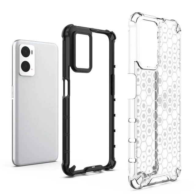 Чохол HRT Honeycomb для Oppo A76 | A36 | Realme 9i Clear (9145576257210)