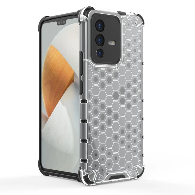 Чехол HRT Honeycomb для Vivo V23 5G Clear (9145576257296)