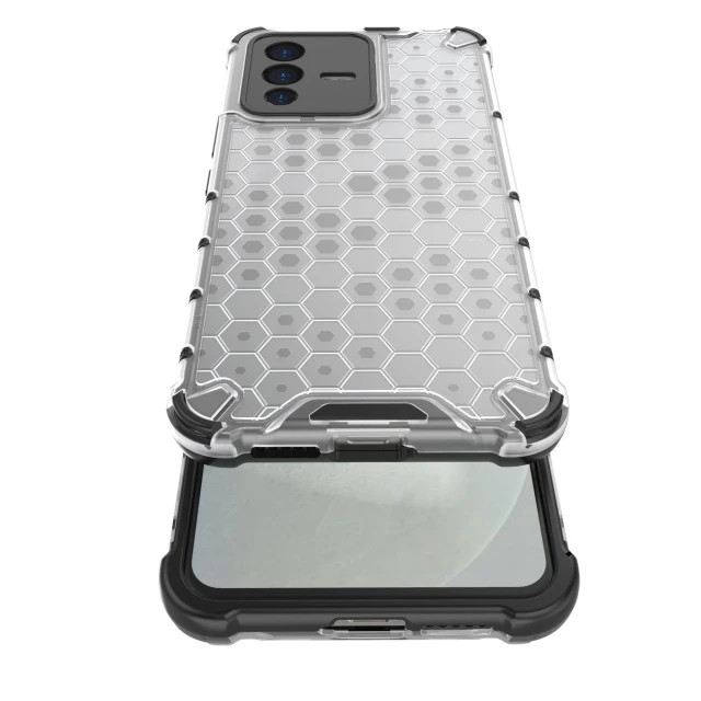 Чехол HRT Honeycomb для Vivo V23 5G Clear (9145576257296)