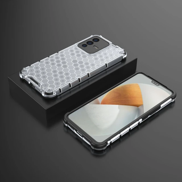 Чехол HRT Honeycomb для Vivo V23 5G Clear (9145576257296)