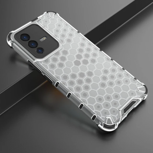 Чехол HRT Honeycomb для Vivo V23 5G Clear (9145576257296)