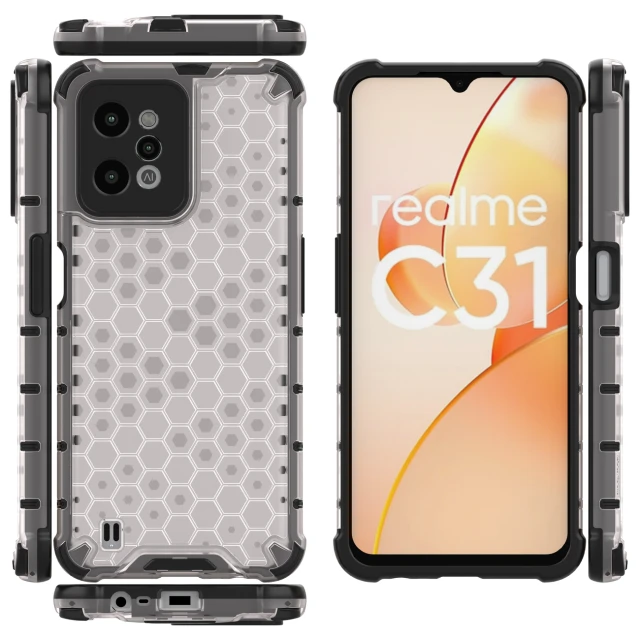 Чохол HRT Honeycomb для Realme C31 Clear (9145576257319)